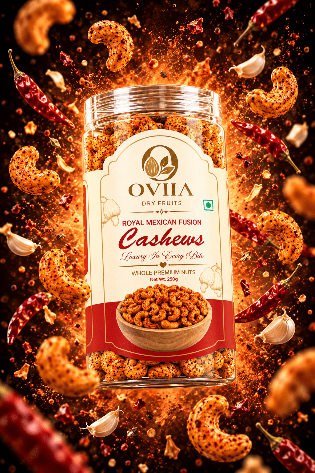 Indian Masala - Maxican Fusiona Cashews - Combo - Oviia Dryfruits