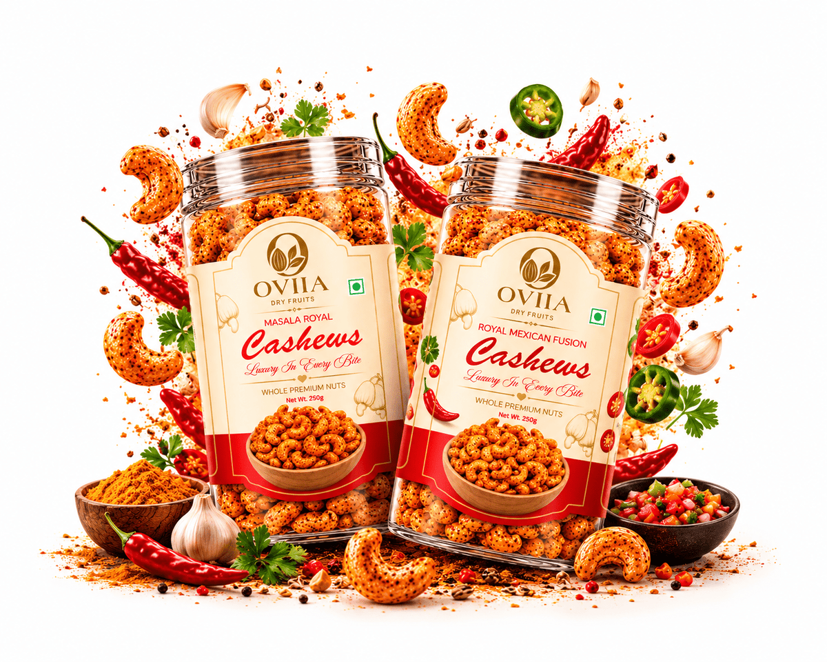 Indian Masala - Maxican Fusiona Cashews - Combo - Oviia Dryfruits