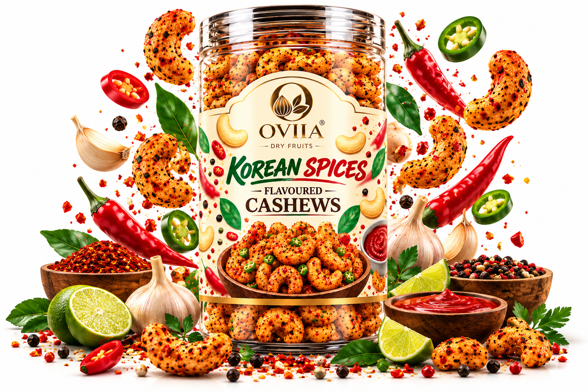 Royal Korean Spices Cashews - Oviia Dryfruits