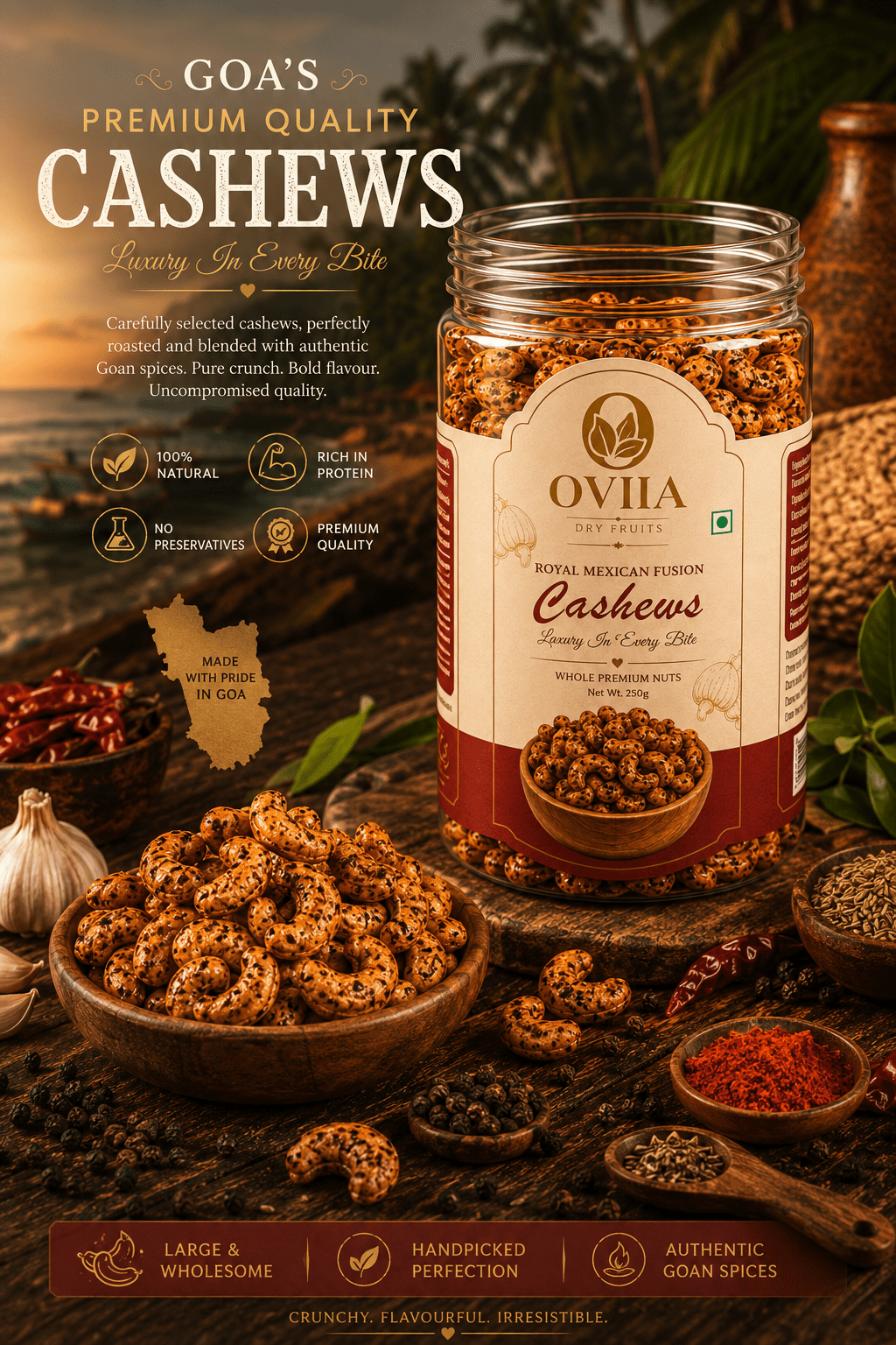 Royal Maxican Fusion Cashews - Oviia Dryfruits