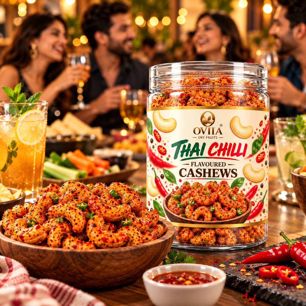 Royal Thai Chilli Cashews - Oviia Dryfruits